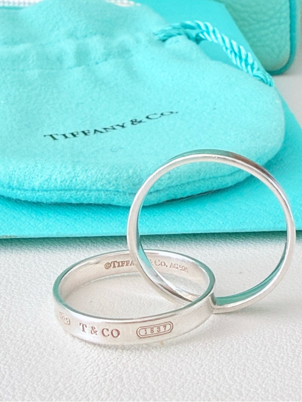 Tiffany & Co. Sterling 1837 Interlocking Circles Ring - Picture 8 of 14